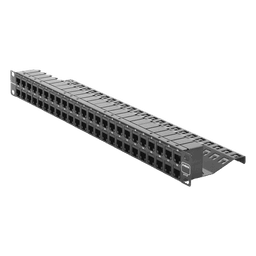 Patch Panel UTP Z-MAX de 48 Puertos, Precargado con Jacks Categoría 6, Plano, 1UR