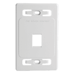 Placa de Pared Modular MAX, de 1 Salida, Color Blanco