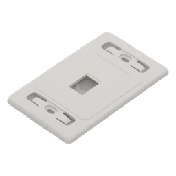 Placa de Pared Modular MAX, de 1 Salida, Color Blanco
