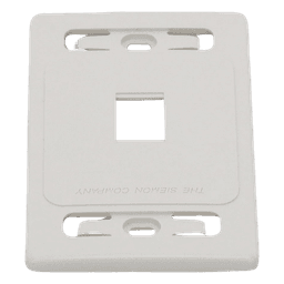 Placa de Pared Modular MAX, de 1 Salida, Color Blanco