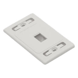 Placa de Pared Modular MAX, de 1 Salida, Color Blanco