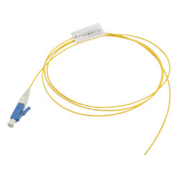 Pigtail de Fibra Óptica LC/UPC Simplex, Monomodo OS1/OS2 XGLO, OFNR, Color Amarillo, 1 Metro (3.28 Pies)