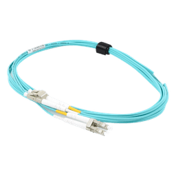 Jumper de Fibra Óptica Multimodo 50/125 XGLO OM4, LC-LC Duplex, OFNR, Color Aqua, 3 Metros (9.84 Pies)