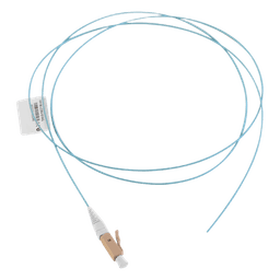Pigtail de Fibra Óptica LC Simplex, Multimodo OM3 XGLO 50/125, OFNR, Color Aqua, 1 Metro (3.28 Pies)