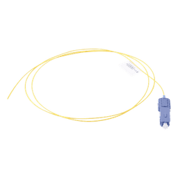 Pigtail de Fibra Óptica SC/UPC Simplex, Monomodo OS1/OS2 XGLO, OFNR, Color Amarillo, 1 Metro (3.28 Pies)