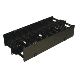 Organizador de Cable Horizontal RouteIT, Doble, Para Rack de 19in, 4in de profundidad, 2UR
