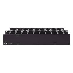 Organizador de Cable Horizontal RouteIT, Doble, Para Rack de 19in, 4in de profundidad, 2UR