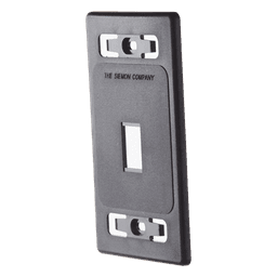 Placa de Pared Modular MAX, de 1 Salida, Color Negro