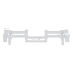 Bracket para Montaje de Regleta S66, Acepta 1 Regleta M150 y 1 Conector de 25 Pares de Cada Lado