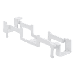 Bracket para Montaje de Regleta S66, Acepta 1 Regleta M150 y 1 Conector de 25 Pares de Cada Lado