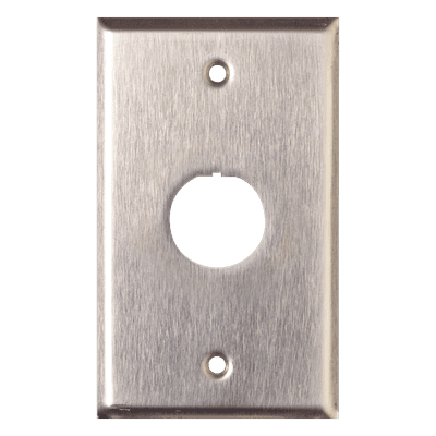 Placa de Pared Reforzada, de Acero Inoxidable, Para Uso Industrial, de 1 Puerto