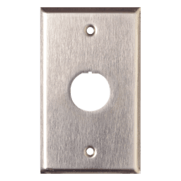 Placa de Pared Reforzada, de Acero Inoxidable, Para Uso Industrial, de 1 Puerto