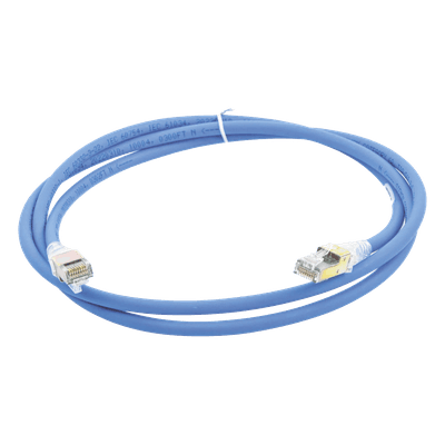 Patch Cord Z-MAX Cat6A UTP, CM, 1.52 Metros (5 Pies), Color Azul, Versión Bulk (Sin Empaque Individual)