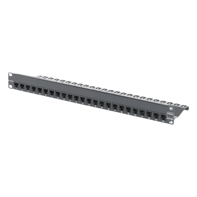 Patch Panel Z-Max, Blindado, de 24 Puertos, Modular (Vacío), Plano, 1UR