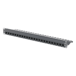Patch Panel Z-Max, Blindado, de 24 Puertos, Modular (Vacío), Plano, 1UR