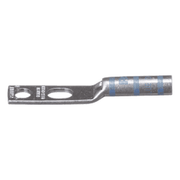 Zapata de compresión LCC6-14JAW-l para cal. 6 Awg, Doble barreno para tornillo prisionero de 1/4, 1 pz