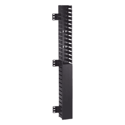 Organizador Vertical IN-Cabinet, Sencillo (Solo Frontal), Para Uso Con Gabinetes Panduit, Montaje Frontal en Riel de Rack, 40 UR, 2.25 in de Ancho, Color Negro