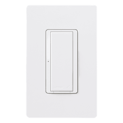 Interruptor electrónico Maestro de encendido/apagado, 8 A en iluminación y motores de 1/4 HP, 120 V, un polo o multilocalización, requiere neutro, para RadioRA 2 y RA2 Select