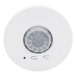 Sensor de ocupación y vacancia inalámbrico de techo, PIR 360°, cobertura de 30.2 a 62.4 m², a batería, compatible con RadioRA 2, RA2 Select, RadioRA 3 y Vive