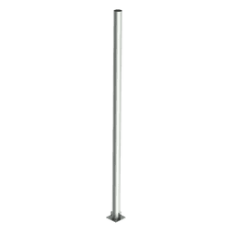 Poste de Acero Galvanizado para Videovigilancia, 1.5 m de altura.