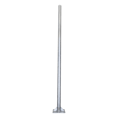 Poste de Acero Galvanizado para Videovigilancia, 3 m de altura.