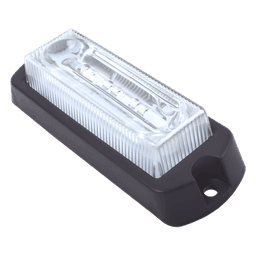 Luz Auxiliar Ultra Brillante / 8 LED Gen III Rojo/Claro / 10-30VCC / 12cm x 4.64cm x 2.4cm / 25 Patrones / Wig-Wag