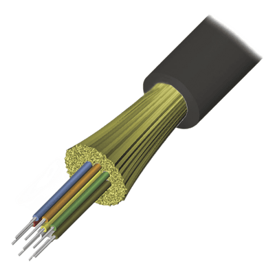 Cable de Fibra Óptica de 12 Hilos, Interior/Exterior, Tight Buffer, No Conductiva (Dieléctrica), Plenum, Multimodo OM4 50/125 Optimizada, 1 Metro (3.28 Pies)