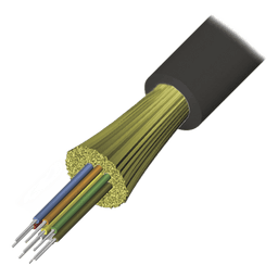 Cable de Fibra Óptica de 12 Hilos, Interior/Exterior, Tight Buffer, No Conductiva (Dieléctrica), Plenum, Monomodo OS2, 1 Metro (3.28 Pies)