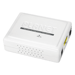 Divisor de Voltaje PoE 802.3at a 12/24 Vcc, Puerto Gigabit 10/100/1000 Mbps