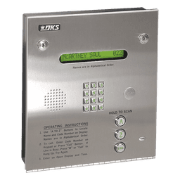 Control de acceso / Gabinete empotrable / 2 puertas / 3000 números telefónicos / 11 dígitos / Directorio en pantalla / Lineas A/D