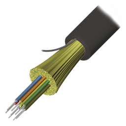 Cable de Fibra Óptica de 6 Hilos, Interior/Exterior, Tight Buffer, No Conductiva (Dieléctrica), Plenum, Monomodo OS2, 1 Metro (3.28 Pies)