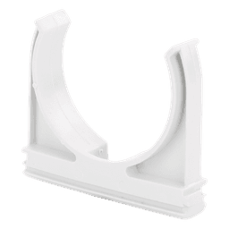 Soporte de presión (Abrazadera), PVC Auto-extinguible, abierto para tubería de 50 mm 