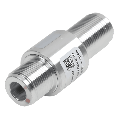 Protector Coaxial RF Tubo de Gas / DC-7 GHz / 90W / Conectores N Hembra / Bidireccional / Aluminio