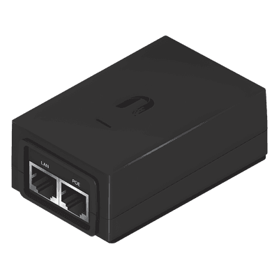 Adaptador PoE Ubiquiti de 24 VDC, 1.0 A con puerto Gigabit