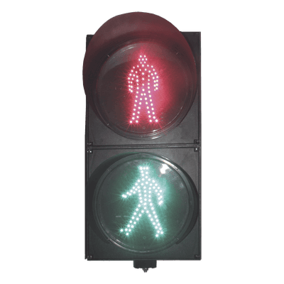 Semáforo Peatonal  Indicador Alto / Siga estático / Diámetro 20 Cms.