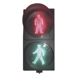 Semáforo Peatonal  Indicador Alto / Siga estático / Diámetro 20 Cms.