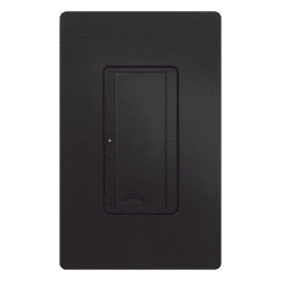 Switch de pared inteligente RadioRA 2 con cable neutro, 8 A en iluminación y motores de hasta 1/4 HP, 120 V, unipolar o multilocación, color Midnight