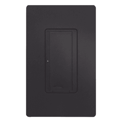 Switch de pared inteligente de doble voltaje 120-277 V, dos hilos sin neutro, 8 A en iluminación y motores de hasta 1/10 HP, para RadioRA 2 y RA2 Select, color Midnight