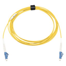 Jumper de Fibra Óptica Monomodo / OS2 / LC/UPC-LC/UPC Simplex / OFNR Riser / 3 m (9.84 ft) / Amarillo
