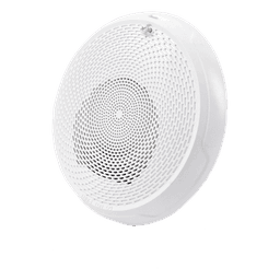 Bocina de techo para evacuación por voz, doble voltaje 25/70.7 V, sin estrobo, color blanco, Serie L System Sensor