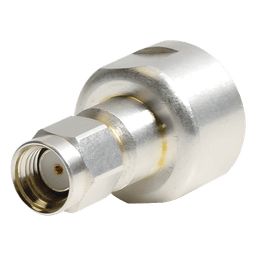 Adaptador UNIDAPT Hembra a SMA Macho Inverso. Plata / Oro / Teflón.