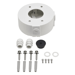 Caja de Conexiones Universal / Uso en Interior / Fabricada en Metal / Color Blanco / Uso en Bala - Domo - Turret