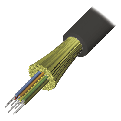 Cable de Fibra Óptica de 12 Hilos, Interior/Exterior, Tight Buffer, No Conductiva (Dieléctrica), Riser, Multimodo OM3 50/125 Optimizada, 1 Metro (3.28 Pies)