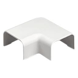 Conexión en ángulo recto "L", para uso con canaleta LD3, material ABS, Color Blanco Mate