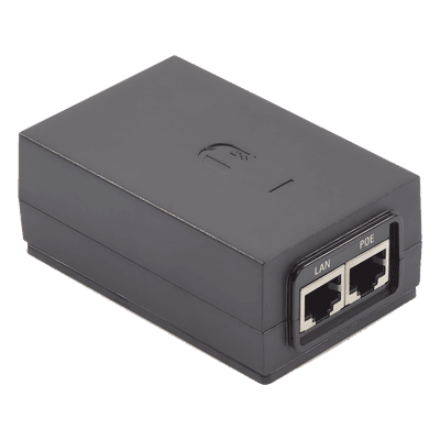 Adaptador PoE Ubiquiti de 24 VDC, 1.0 A Puerto Fast Ethernet