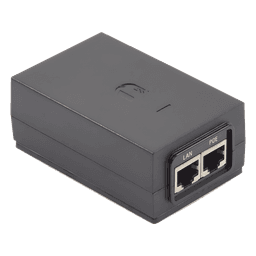Adaptador PoE Ubiquiti de 24 VDC, 1.0 A Puerto Fast Ethernet