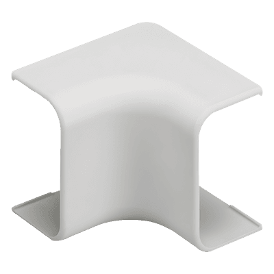 Esquinero interior, para uso con canaleta LD10, material ABS, Color Blanco Mate