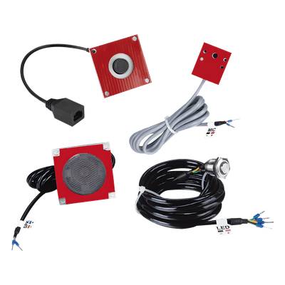 KIT de Accesorios para el modelo PA2F, incluye cámara, micrófono, parlante y botón, múltiples aplicaciones 