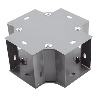 Derivación "X" 100 X 100 mm, fabricado en lámina de acero al carbón 