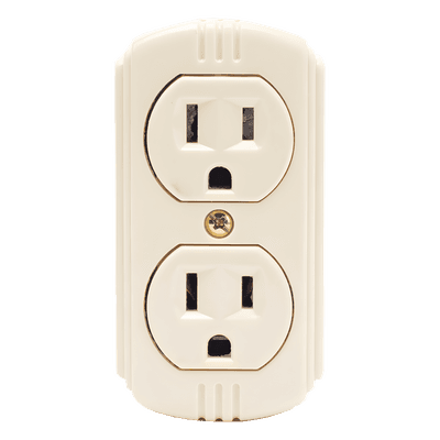 Contacto Dúplex 127 Vca, 15 A Max. Para Sobreponer (Sin perforar la superficie).